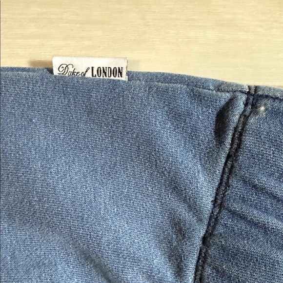 Duke of London Blue Kids Shirt with White Square size 10 - Picture 4 of 6